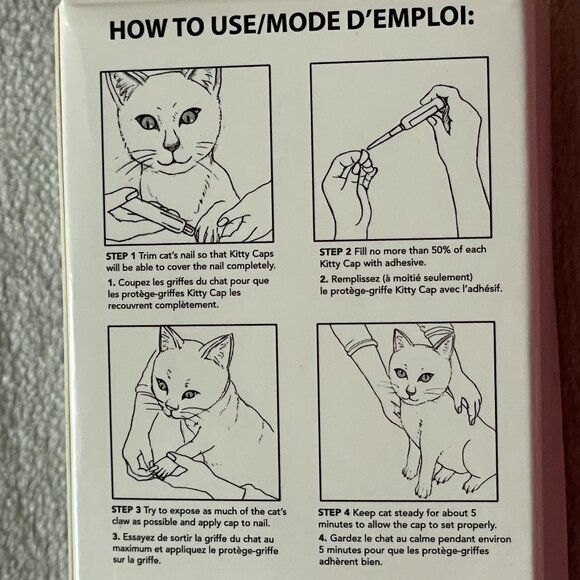 Kitty Caps, Nail Covers, XS size, 6 Packs - Picture 5 of 9